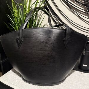 Louis Vuitton Black Epi Women's Tote Bag